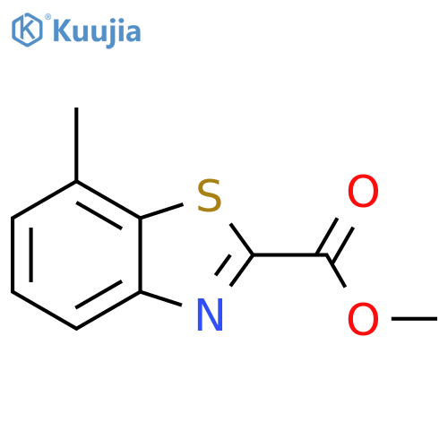 7-Methyl-benzothiazole-2-carboxylic acid methyl ester structure