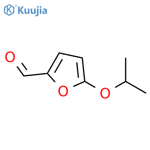 5-(propan-2-yloxy)furan-2-carbaldehyde structure
