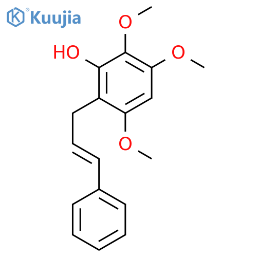2-(3-phenyl-2-propenyl)-3,5,6-trimethoxyphenol structure
