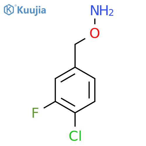 O-(4-chloro-3-fluorophenyl)methylhydroxylamine structure