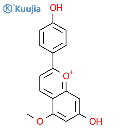 1-Benzopyrylium, 7-hydroxy-2-(4-hydroxyphenyl)-5-methoxy- structure