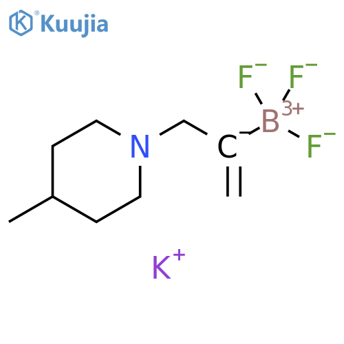 Potassium 3-(4-Methylpiperidinyl)prop-1-en-2-yltrifluoroborate structure