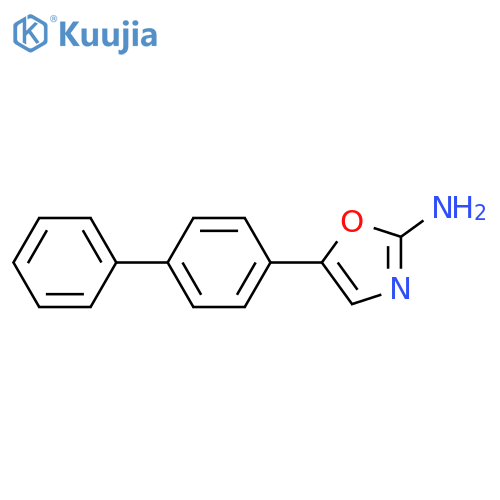 5-(4-phenylphenyl)-1,3-oxazol-2-amine structure