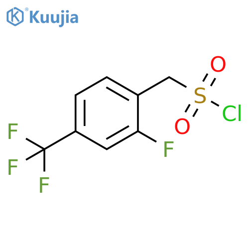 2-fluoro-4-(trifluoromethyl)phenylmethanesulfonyl chloride structure