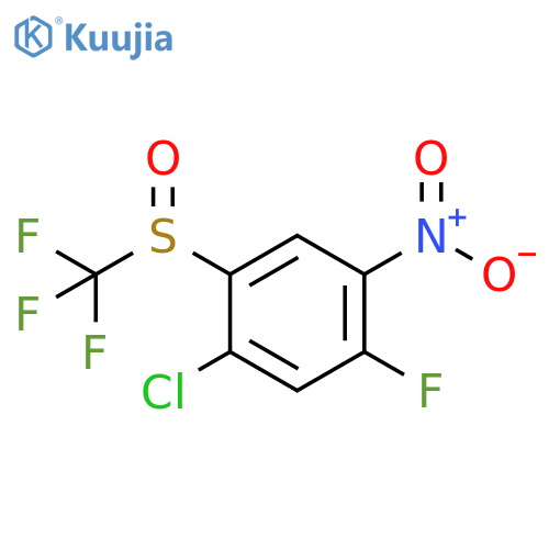 Benzene, 1-chloro-5-fluoro-4-nitro-2-[(trifluoromethyl)sulfinyl]- structure