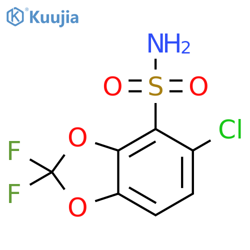 1,3-Benzodioxole-4-sulfonamide, 5-chloro-2,2-difluoro- structure