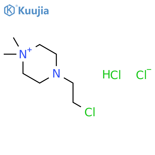 4-(2-Chloroethyl)-1,1-dimethylpiperazin-1-ium chloride hydrochloride structure