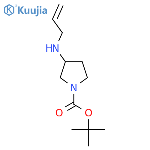 Tert-butyl 3-(allylamino)pyrrolidine-1-carboxylate structure