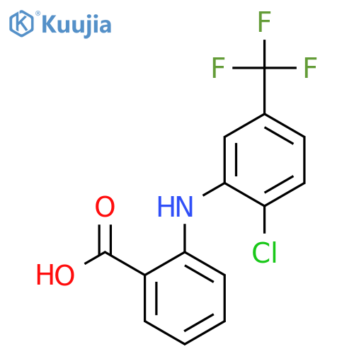 Benzoic acid,2-[[2-chloro-5-(trifluoromethyl)phenyl]amino]- structure