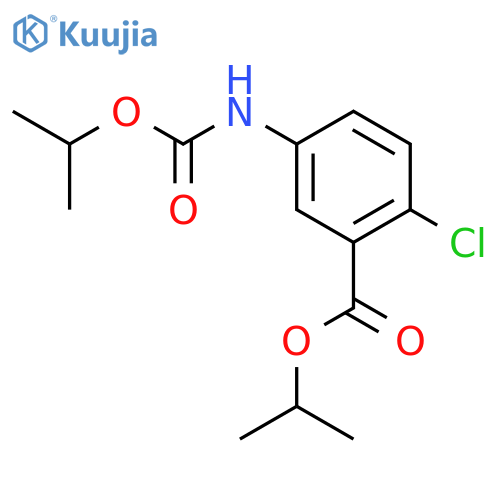 1-methylethyl 2-chloro-5-{[(1-methylethoxy)carbonyl]amino}benzoate structure