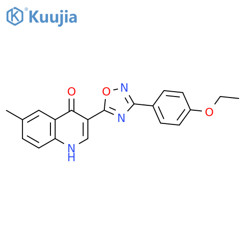 3-[3-(4-ethoxyphenyl)-1,2,4-oxadiazol-5-yl]-6-methyl-1,4-dihydroquinolin-4-one structure
