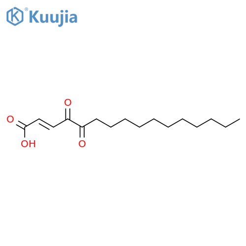 2-Hexadecenoic acid,4,5-dioxo-, (2E)- structure
