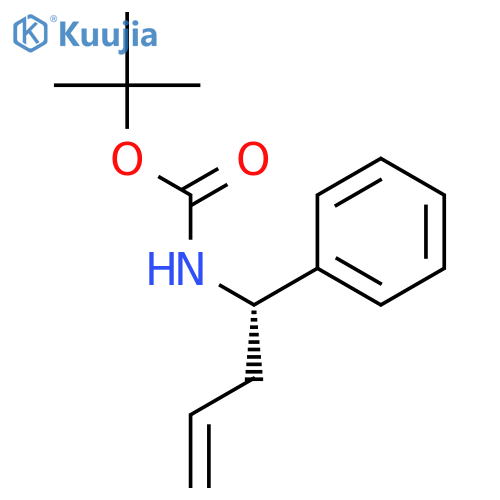 tert-butyl N-(1S)-1-phenylbut-3-en-1-ylcarbamate structure