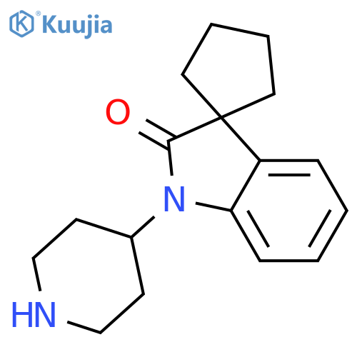 1'-(Piperidin-4-yl)spiro[cyclopentane-1,3'-indolin]-2'-one structure