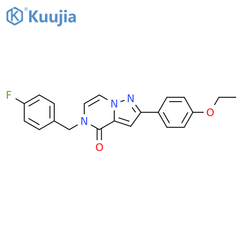 2-(4-ethoxyphenyl)-5-[(4-fluorophenyl)methyl]-4H,5H-pyrazolo[1,5-a]pyrazin-4-one structure