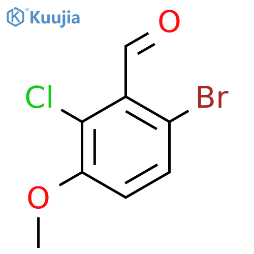 6-Bromo-2-chloro-3-methoxybenzaldehyde structure