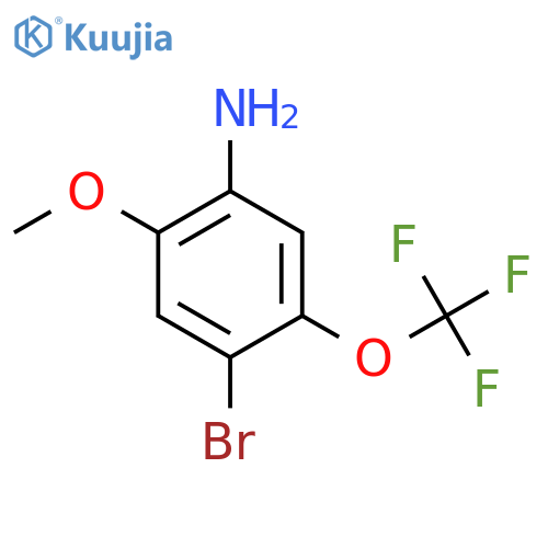4-Bromo-2-methoxy-5-(trifluoromethoxy)aniline structure