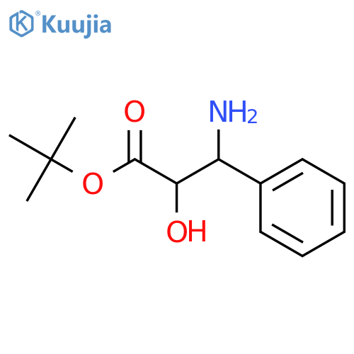 (2R,3R)-tert-Butyl 3-amino-2-hydroxy-3-phenylpropanoate structure