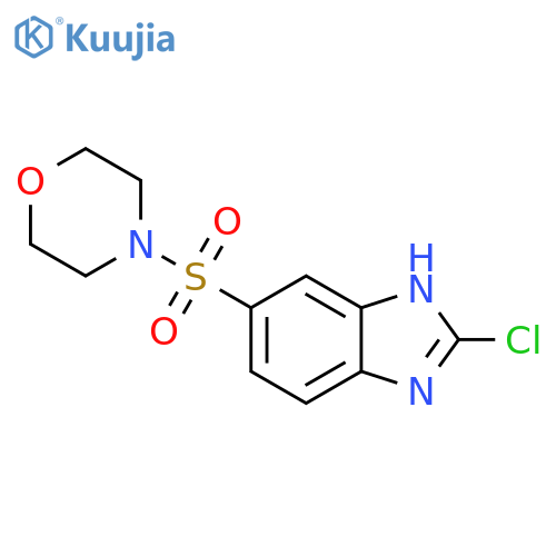 2-chloro-5-(morpholine-4-sulfonyl)-1H-1,3-benzodiazole structure