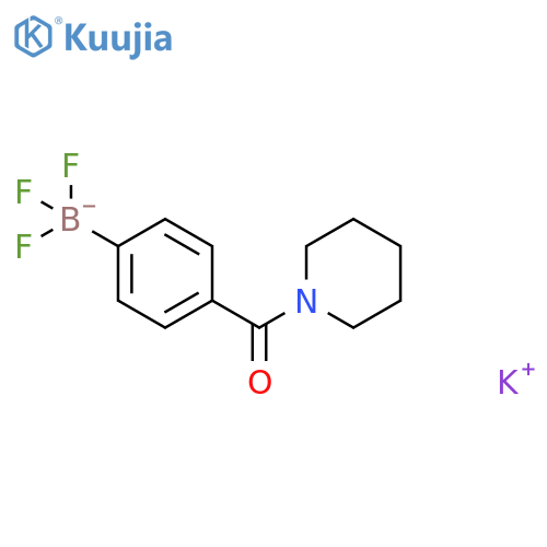 Potassium 4-(Piperidine-1-carbonyl)phenyltrifluoroborate structure