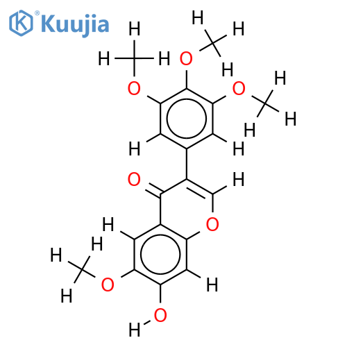 7-hydroxy-6,3',4',5'-tetramethoxyisoflavone structure