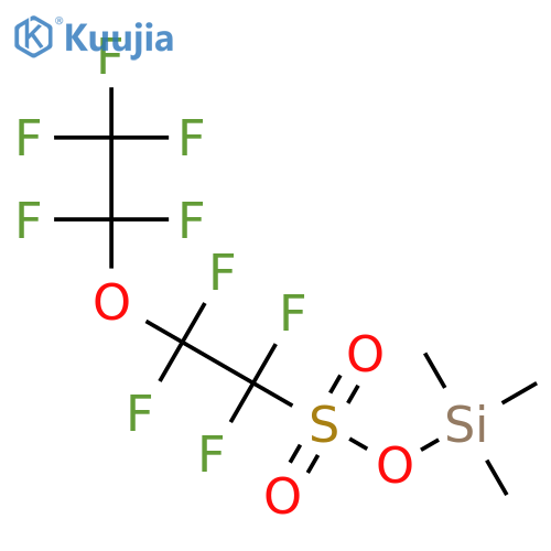 tetrafluoro-2-(pentafluoroethoxy)ethanesulfonic acid trimethylsilyl ester structure