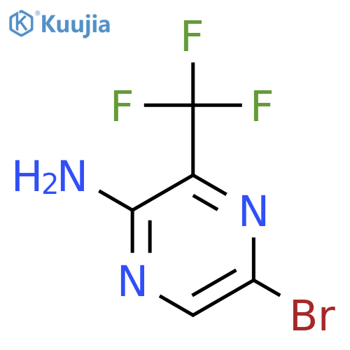 5-Bromo-3-(trifluoromethyl)pyrazin-2-amine structure