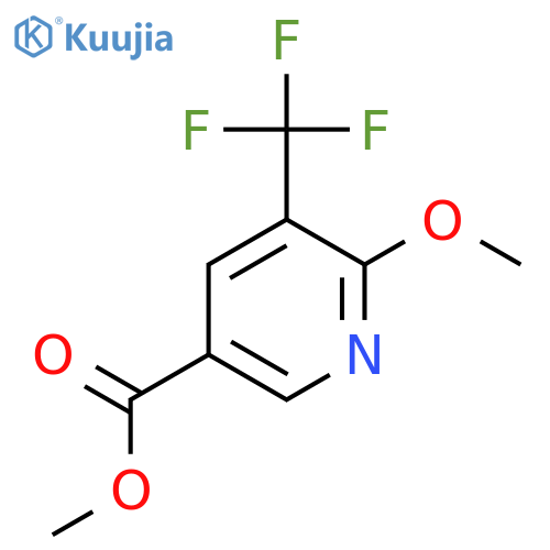 Methyl 6-methoxy-5-(trifluoromethyl)nicotinate structure
