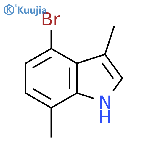 4-Bromo-3,7-dimethyl-1H-indole structure