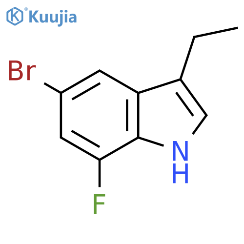 5-Bromo-3-ethyl-7-fluoro-1H-indole structure