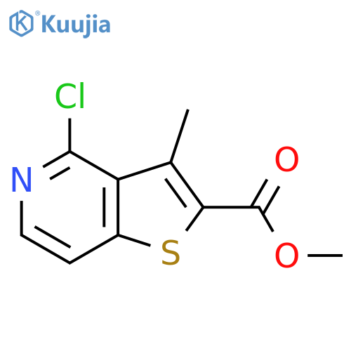 methyl 4-chloro-3-methylthieno3,2-cpyridine-2-carboxylate structure