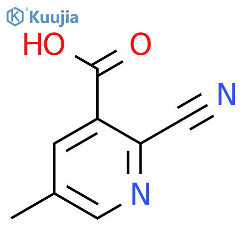 2-Cyano-5-methylnicotinic acid structure