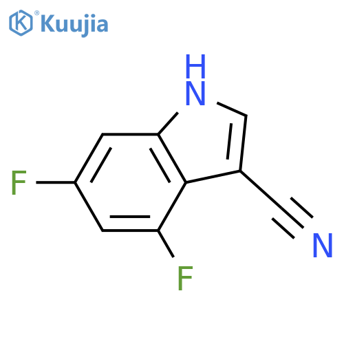 1H-Indole-3-carbonitrile, 4,6-difluoro- structure