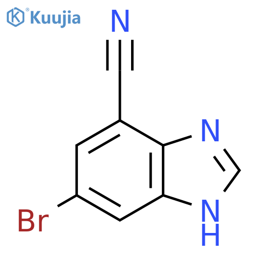 5-Bromo-7-cyano-1H-benzimidazole structure