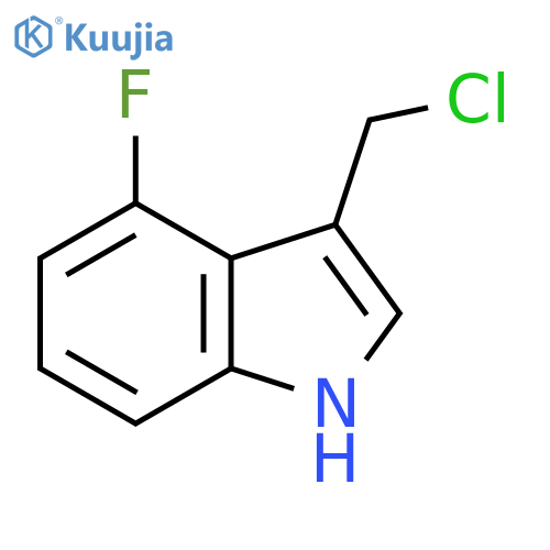 3-(chloromethyl)-4-fluoro-1H-indole structure
