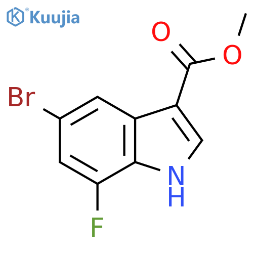 Methyl 5-bromo-7-fluoro-1H-indole-3-carboxylate structure
