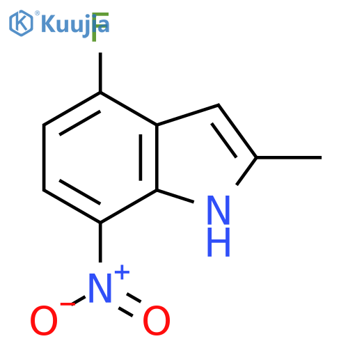 4-Fluoro-2-methyl-7-nitro-1H-indole structure