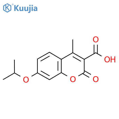 7-Isopropoxy-4-methyl-2-oxo-2H-chromene-3-carboxylic acid structure