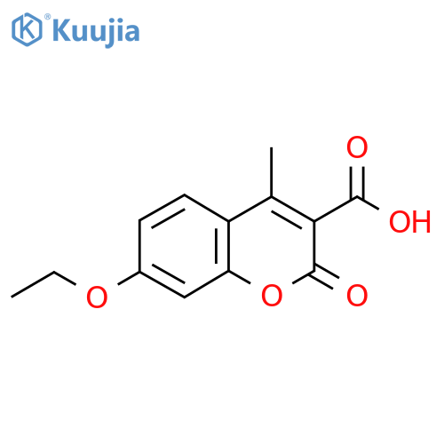 7-Ethoxy-4-methyl-2-oxo-2H-chromene-3-carboxylic acid structure