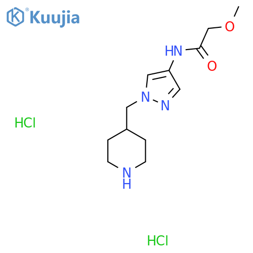 2-Methoxy-N-(1-piperidin-4-ylmethyl-1H-pyrazol-4-yl)-acetamide Dihydrochloride structure