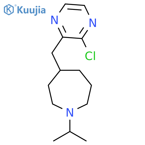 4-((3-Chloropyrazin-2-yl)methyl)-1-isopropylazepane structure