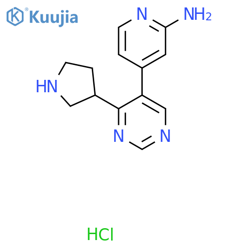 4-(4-Pyrrolidin-3-yl-pyrimidin-5-yl)-pyridin-2-ylamine Hydrochloride structure