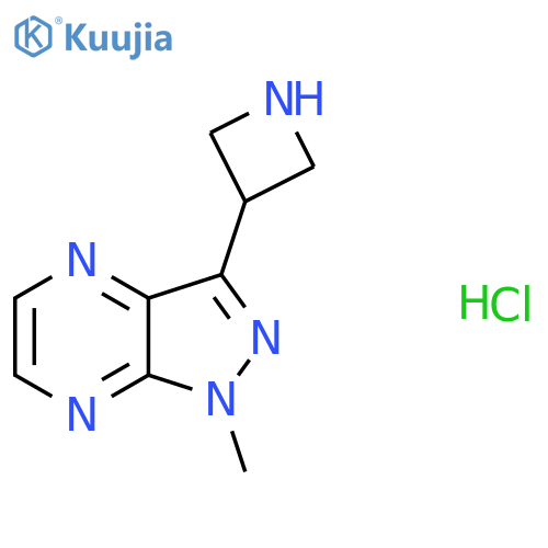 3-(Azetidin-3-yl)-1-methyl-1H-pyrazolo[3,4-b]pyrazine hydrochloride structure