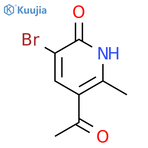 5-Acetyl-3-bromo-6-methyl-2(1H)-pyridinone structure