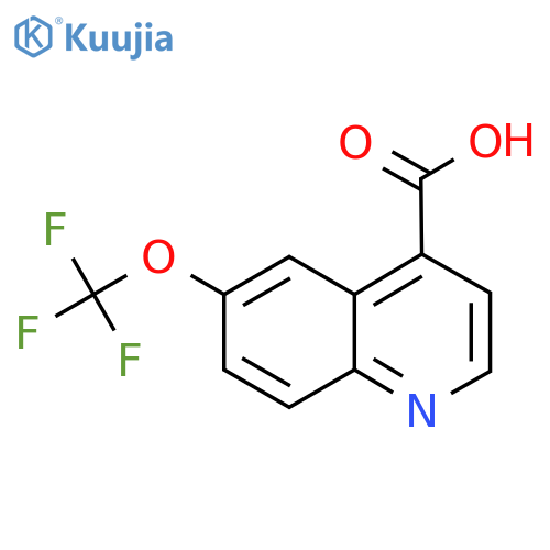 6-(Trifluoromethoxy)quinoline-4-carboxylic acid structure