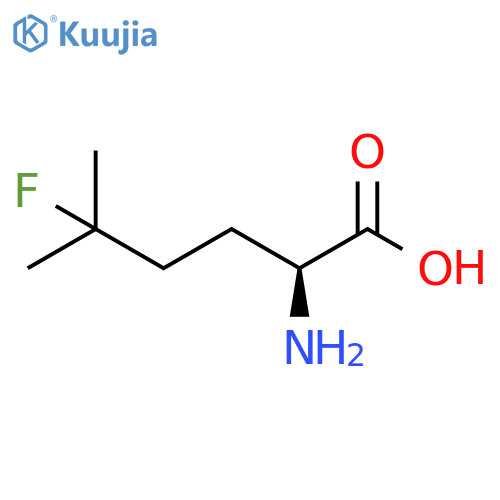 (2S)-2-amino-5-fluoro-5-methylhexanoic acid structure
