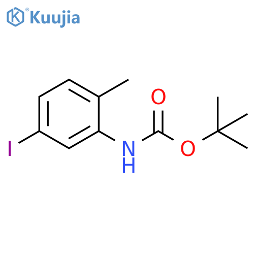 (5-Iodo-2-methyl-phenyl)-carbamic acid tert-butyl ester structure