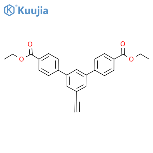 Diethyl 5'-ethynyl-[1,1':3',1''-terphenyl]-4,4''-dicarboxylate structure