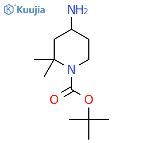 tert-butyl 4-amino-2,2-dimethyl-piperidine-1-carboxylate structure