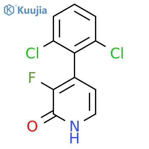 4-(2,6-Dichlorophenyl)-3-fluoro-2-hydroxypyridine structure